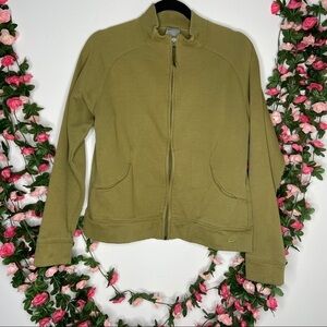 Nike Women’s Olive Green Zip Up Jacket Small Casual Athleisure
